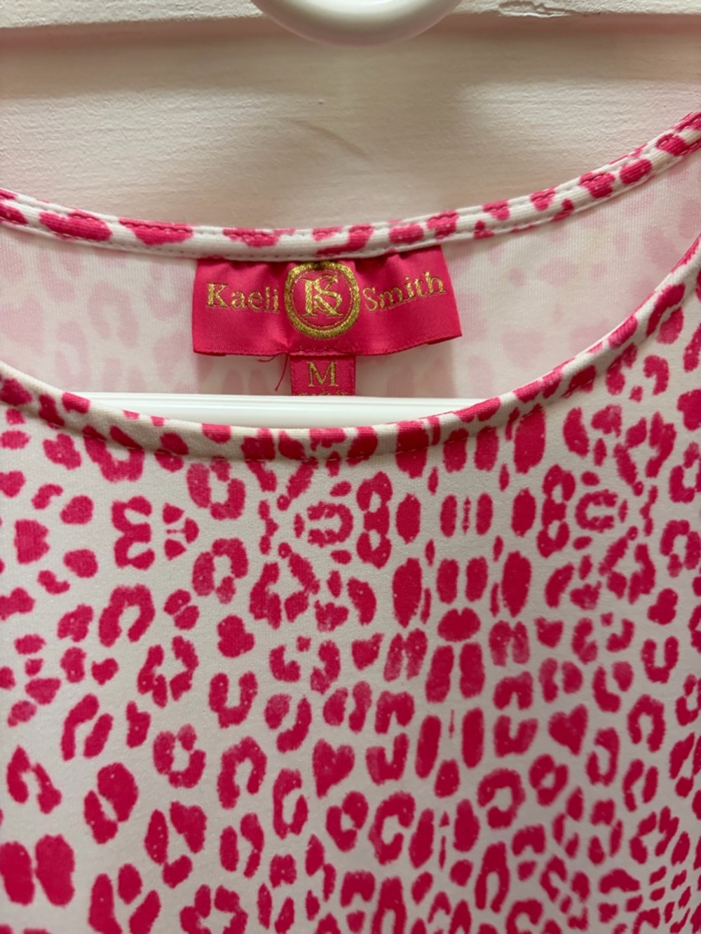 Kaeli Smith Pink and White Leopard Mini Dress - Picture 3 of 3